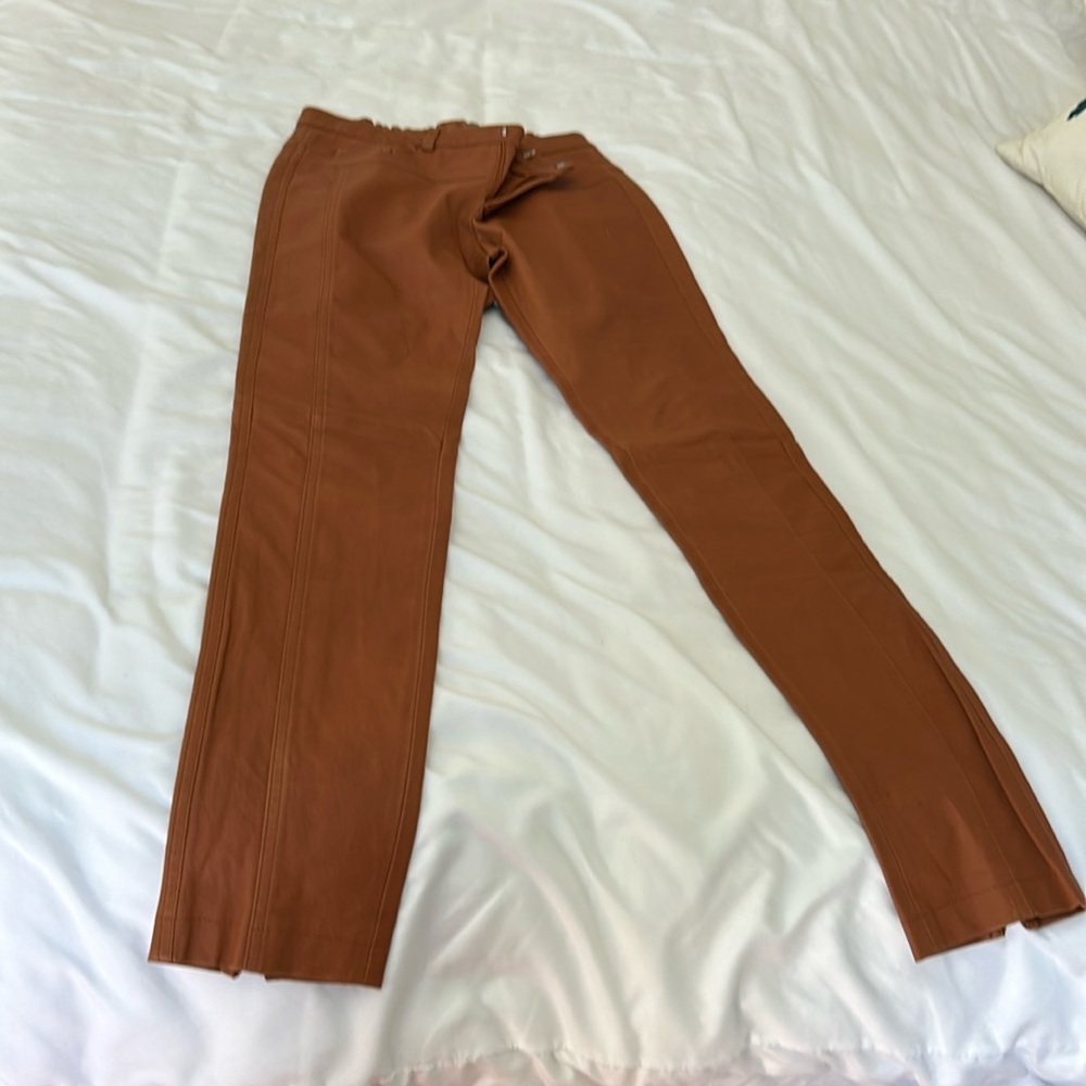 Halston Heritage Geniine Leather Pants